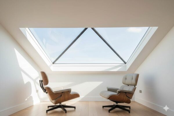 Flush-Glazed External Design The external finish is sleek and flush, delivering a crisp, modern look that integrates seamlessly with flat roof systems.